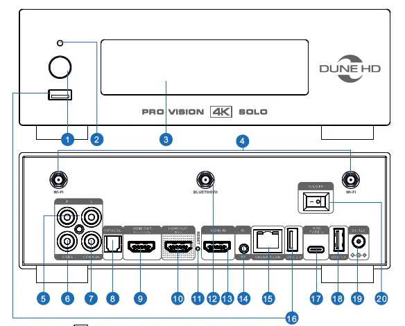 DUNE HD ZAP014 Media Player fig 1