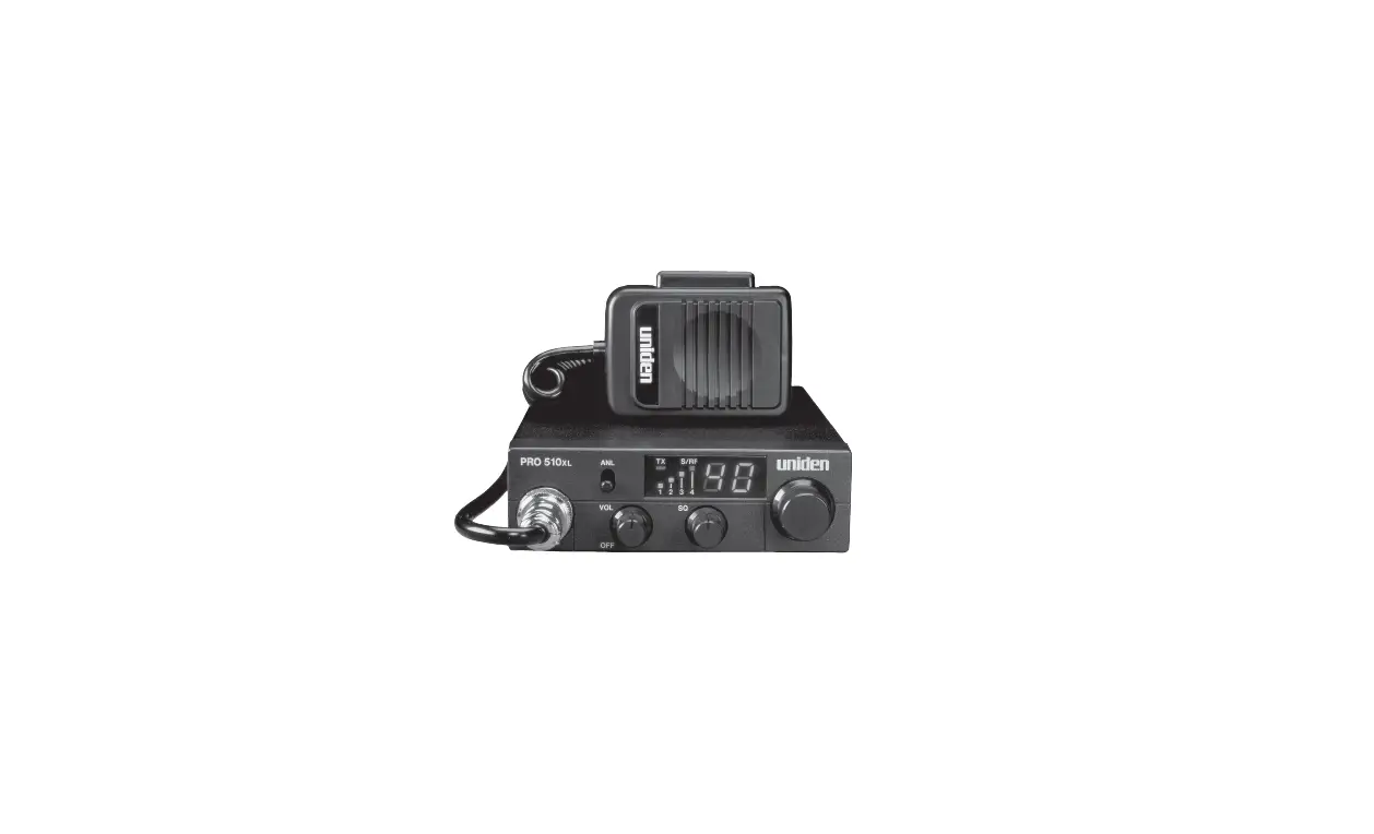 Uniden Pro 510xl Professional Mobile Cb Radio User Manual