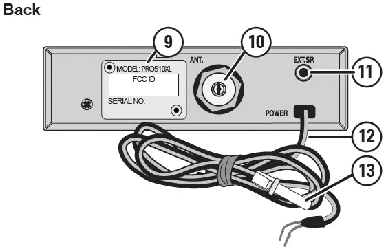 Uniden PRO 510XL Professional Mobile CB Radio FIG 3