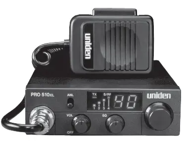 Uniden PRO 510XL Professional Mobile CB Radio