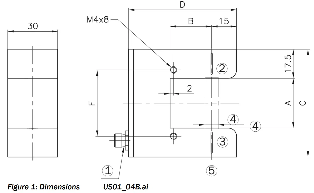 FMS Ultrasonic Sensor For Web Guiding Systems - fig