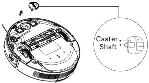VIOMI V3 Max Robot Vacuum Cleaner - Clean casters
