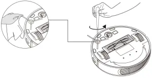 VIOMI V3 Max Robot Vacuum Cleaner - screws