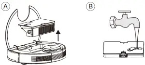 VIOMI V3 Max Robot Vacuum Cleaner - water
