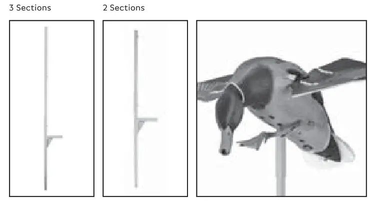 AVIAN X AVXDP100 Powerpro Smart Mallard- STAKE ASSEMBLY