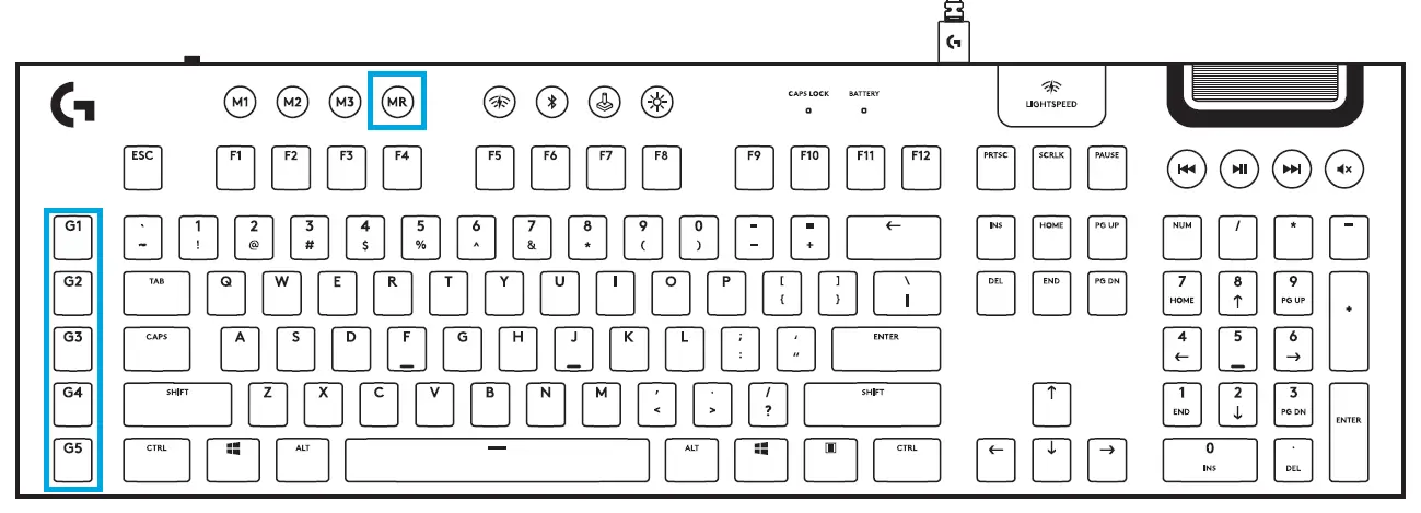 logitech G915 Wireless RGB Mechanical Gaming Keyboard FIG 6
