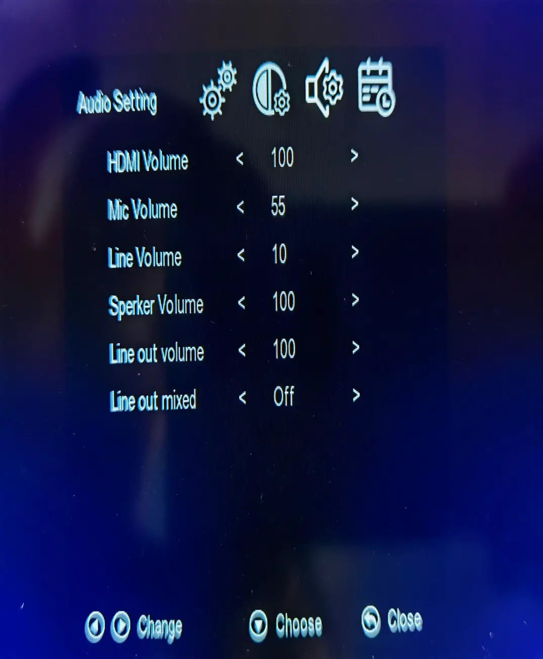 C4i UHDPRO Monitor- Audio Setting 2