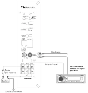 Nakamichi NBX305A 12 Inch Active Subwoofer Box - fig