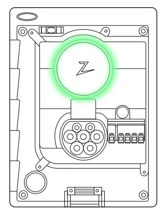 Zaptec Go Next Generation EV Charging - Confirm green light