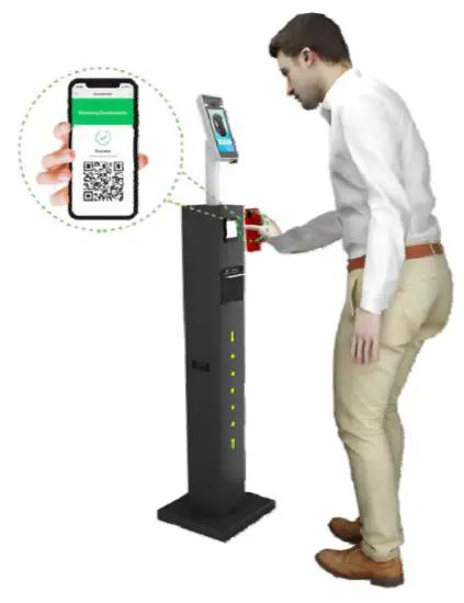 RICHTECH V3 W Automated AI Temperature Screening System - Temperature Scanning