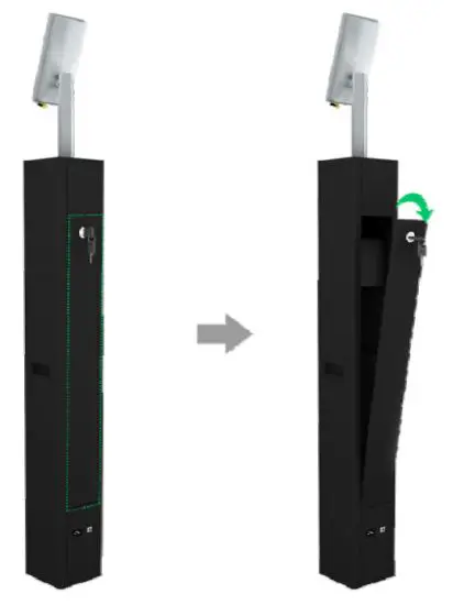 RICHTECH V3 W Automated AI Temperature Screening System -column 1