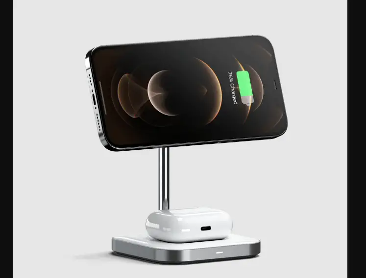 Satechi St-wmcs2m 2-in-1 Magnetic Wireless Charging Stand User Manual Satechi St-wmcs2m 2-in-1 Magnetic Wireless Charging Stand User Manual