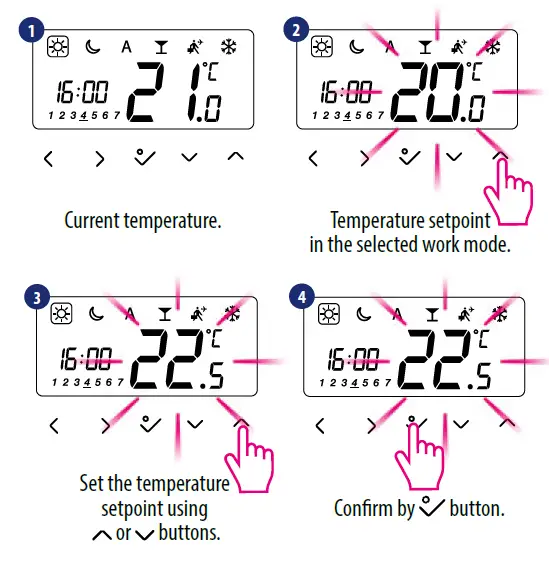 SALUS HTRP230 Wired Digital Thermostat 20