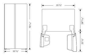 Large Capacity Side-By-Side Refrigerator