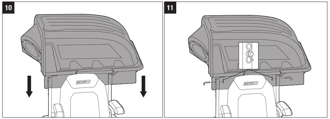 EGO ABK5200 Grass Bagger Kit - ASSEMBLY & INSTALLATION 10