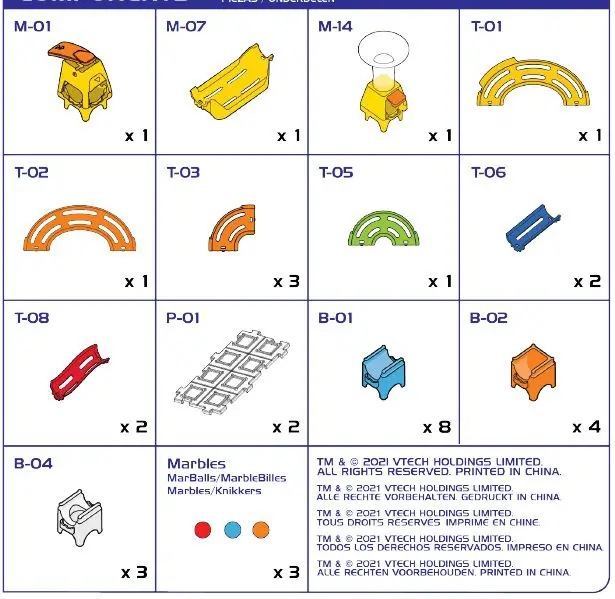 vtech 5022 -Marble- Rush- Starter- Playset-FIG 1