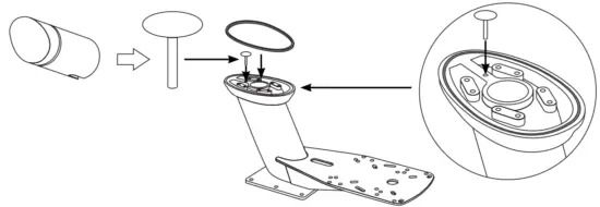 SEAVIEW PMADM1M2 Dual Mount AFT Rake Requires Plate Instruction Manual Installation instructions