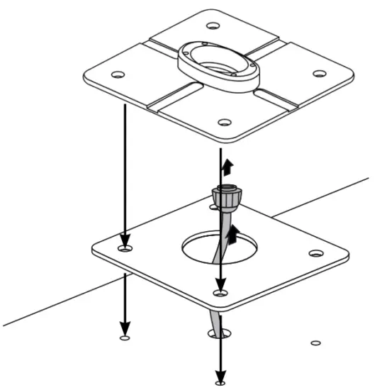 SEAVIEW PMADM1M2 Dual Mount AFT Rake Requires Plate Instruction Manual Installation instructions
