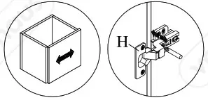 VonHaus 3000037 Capri 3 Door Large Sideboard - Height adjustment 2