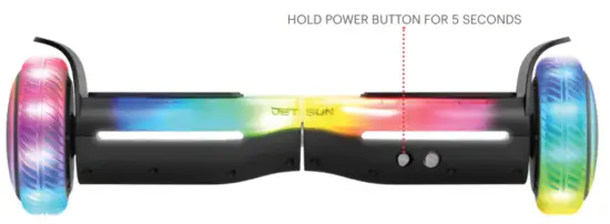 JETSON JHALX BLK Hali X All Terrain Hoverboard - How to Recalibrate