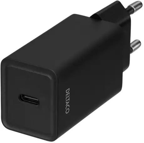 DELTACO USBC-AC132 Wandoplader Wall Charger