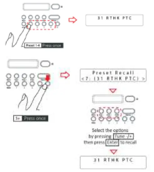Lenco PDR 015BK Portable FM Radio - Recall Preset