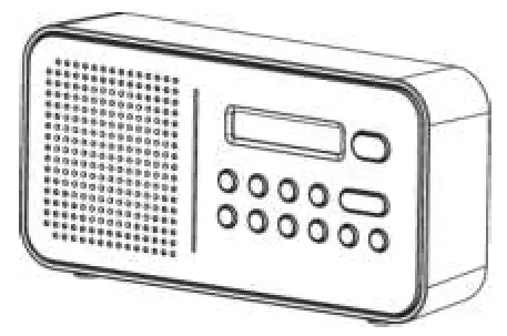 Lenco PDR 015BK Portable FM Radio