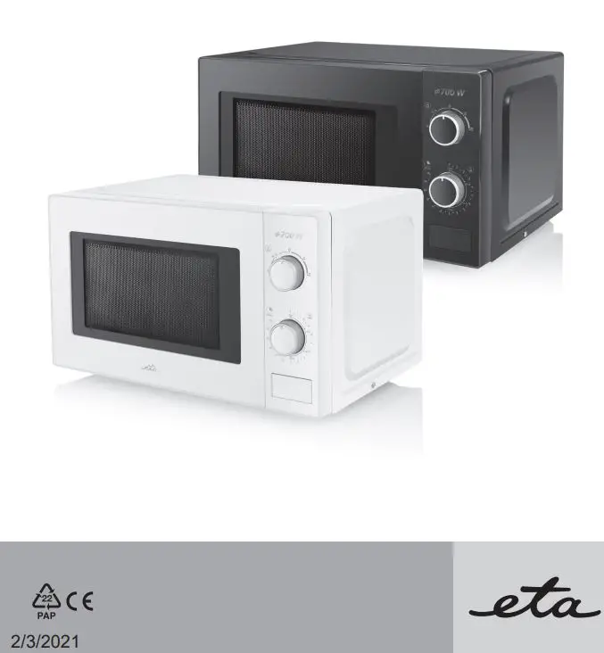 eta 0209 Microwave Oven Instruction Manual
