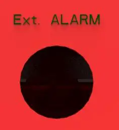 External Alarm Cutout Hole (0.87 in)