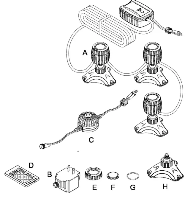TotalPond 36138 Color Changing Light Set With Remote Control - fig 4
