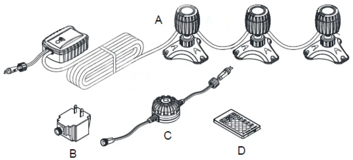 TotalPond 36138 Color Changing Light Set With Remote Control - fig