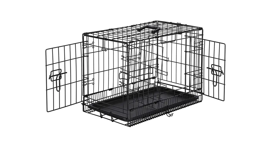 Amazonbasics Double Door Folding Metal Dog Crate User Guide