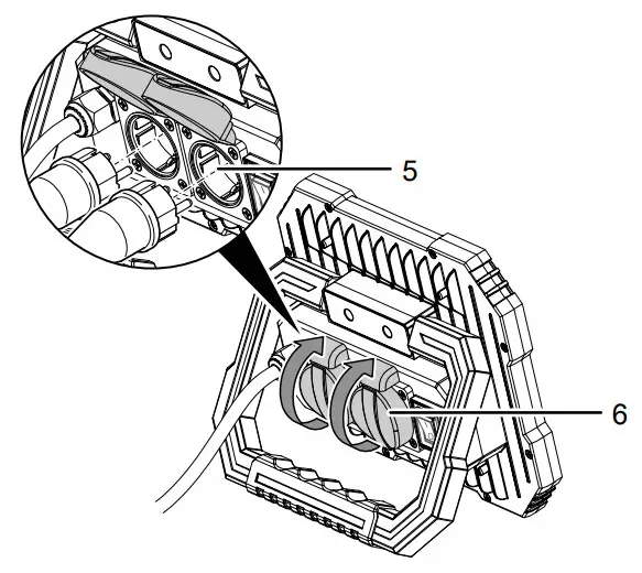 TROTEC PWLS 10 50S LED Construction Site Spotlight - electrical voltage