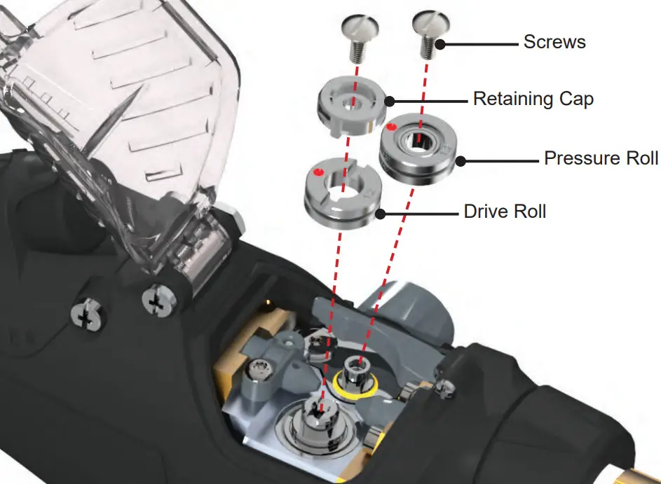 Weldclass PP365 Platinum Push Pull Torch - Feed Rolls