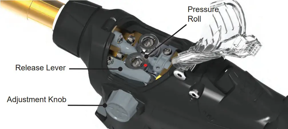 Weldclass PP365 Platinum Push Pull Torch - Roll Pressure