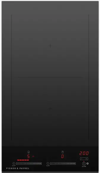 FISHER PAYKEL CI122DTB4 12 Inch Induction Cooktop 2 Zones with SmartZone