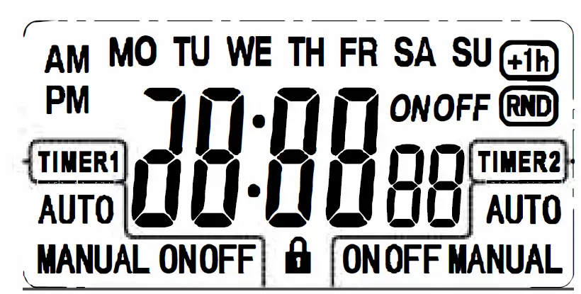 BN-LINK SU105N Dual Outlet 7-Day Digital Timer with Individual Control fig 1