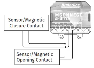 motorline PROFESSIONAL TO644347 Mconnect Shutter - SENSORS MODE