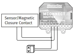 motorline PROFESSIONAL TO644347 Mconnect Shutter - SWITCH AND SENSOR MODE