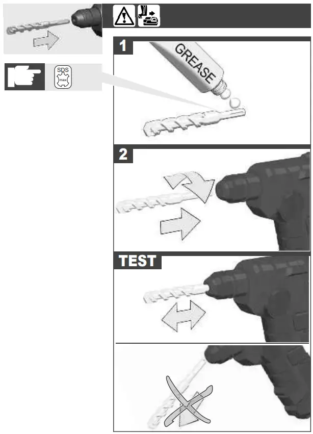 BBH18BL 18V Brushless SDS-Plus Rotary Hammer Operation