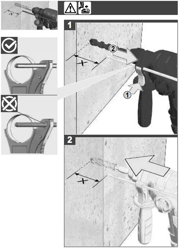BBH18BL 18V Brushless SDS-Plus Rotary Hammer Operation