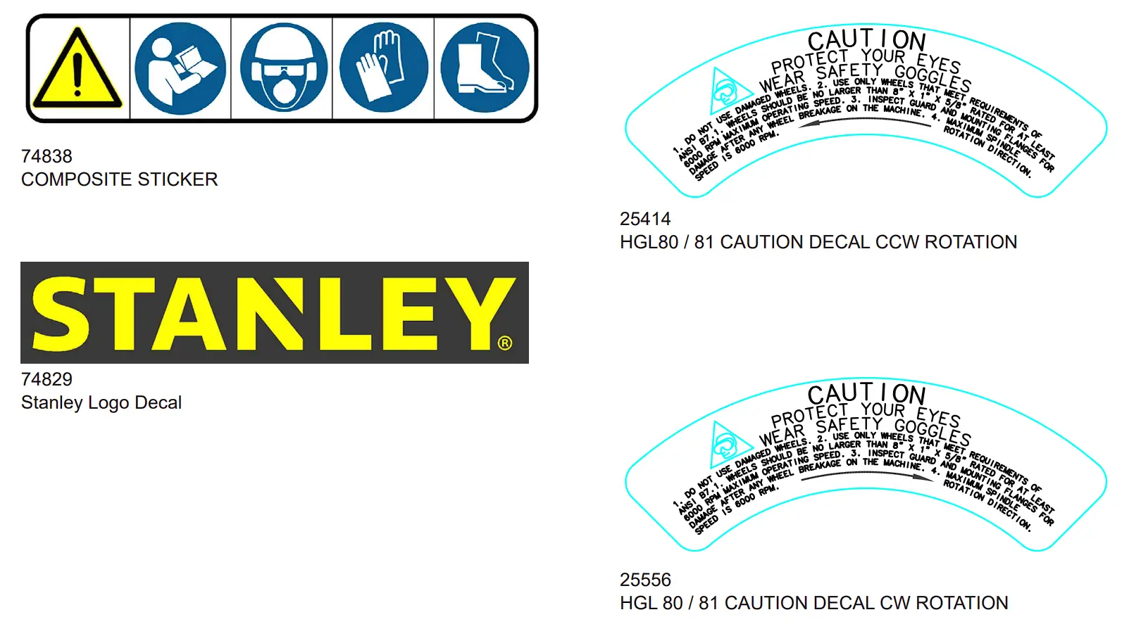Tool Stickers & Tags