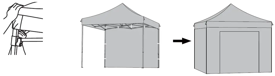 OUTFINE-ST723B-241-10x10-Inch-Canopy-with-Five-Sidewalls-fig-5