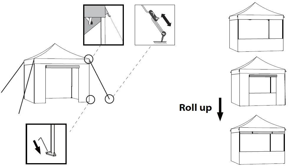 OUTFINE-ST723B-241-10x10-Inch-Canopy-with-Five-Sidewalls-fig-7