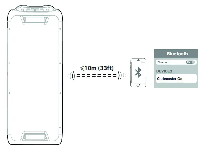auna 10035261 8 Inch Woofer Clubmaster DJ Speaker - TERMINALS AND CONNECTIONS 2