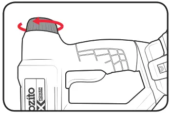 ozito CORDLESS 2-IN-1 NAIL & STAPLE GUN -Removing The Battery Pack 1