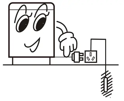 TCL F708 F709TLW Automatic Electric Washing Machine - power