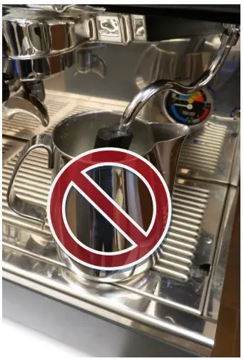 CLEANING OF STEAM WAND