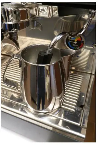 CLEANING OF STEAM WAND