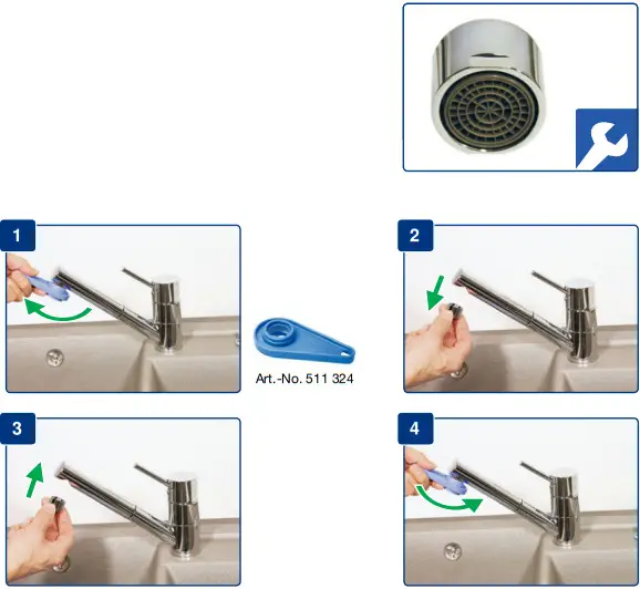 BLANCO ANTAS S HD Single Lever Kitchen Mixer Tap - Fig 3